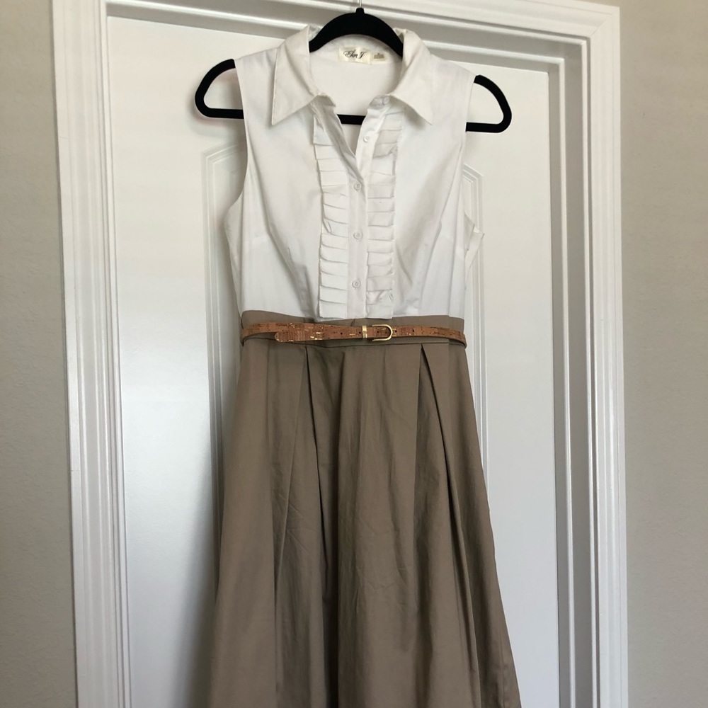 Eliza J Ruffle Shirt Dress